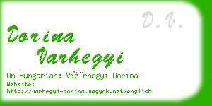 dorina varhegyi business card